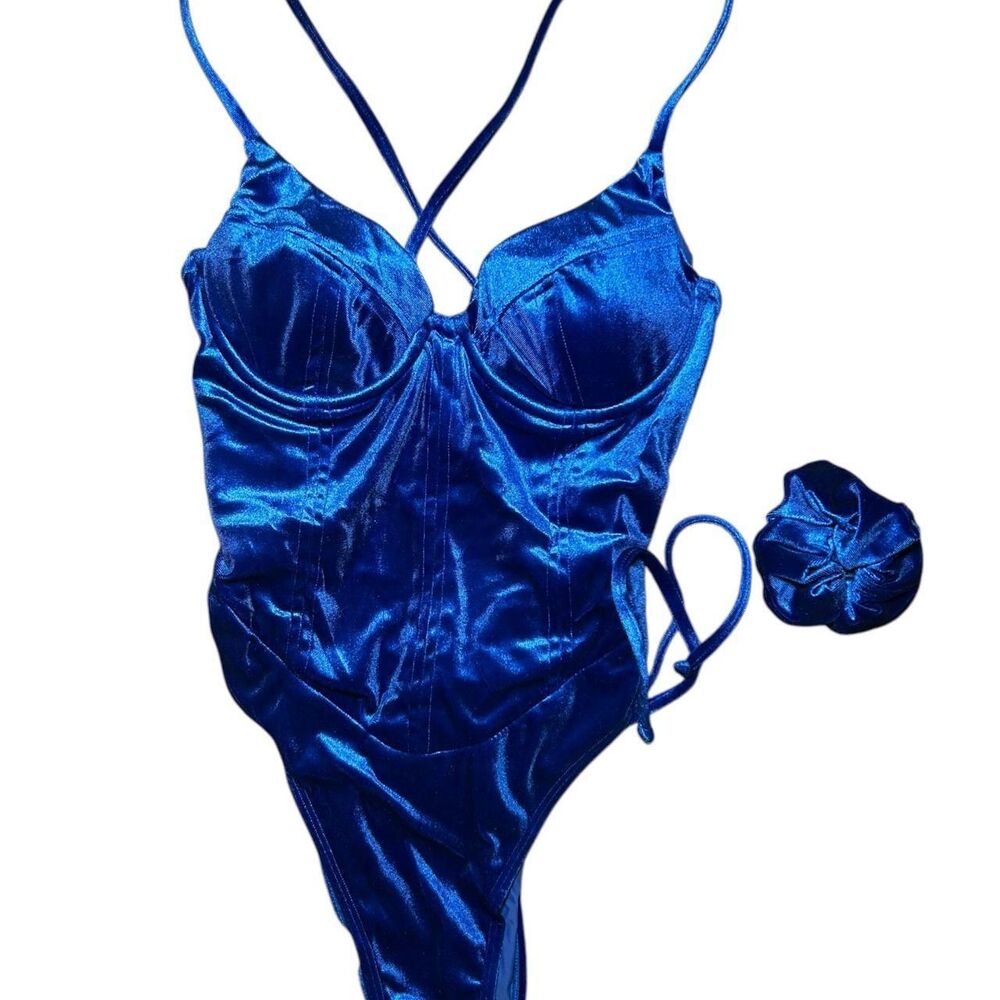 Women's Blue Swimsuit-one-piece